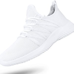 Women Slip On Running Shoes Non Slip Walking Shoes Lightweight Gym Workout Shoes Breathable Fashion Sneakers